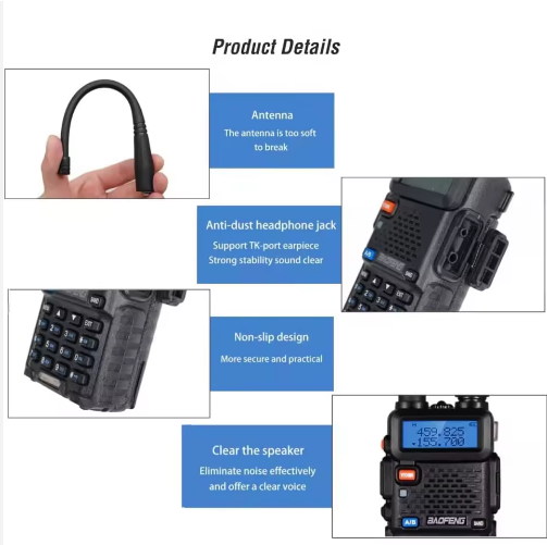 Radio Transmisor Walkie Talkie Dual Band Uv-5r Vhf Uhf Fm