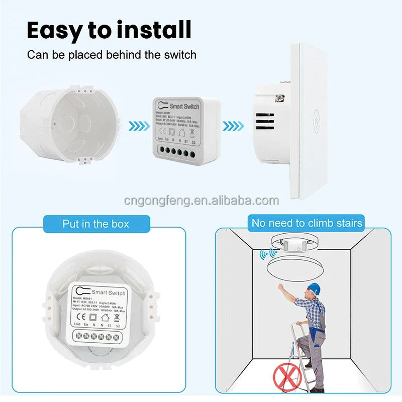 Interruptor Relé Inteligente Switch Wifi Smart Domotica 16a