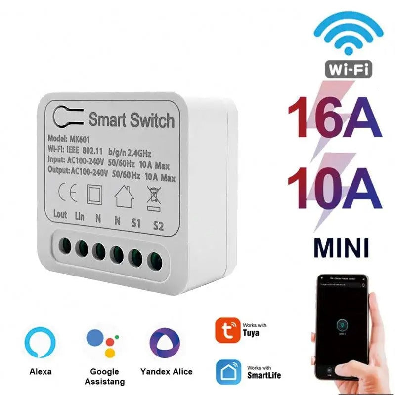 Interruptor Relé Inteligente Switch Wifi Smart Domotica 16a