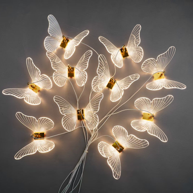Luces Decorativas para Bodas Guirnalda Electrica 220v Estilo Mariposa