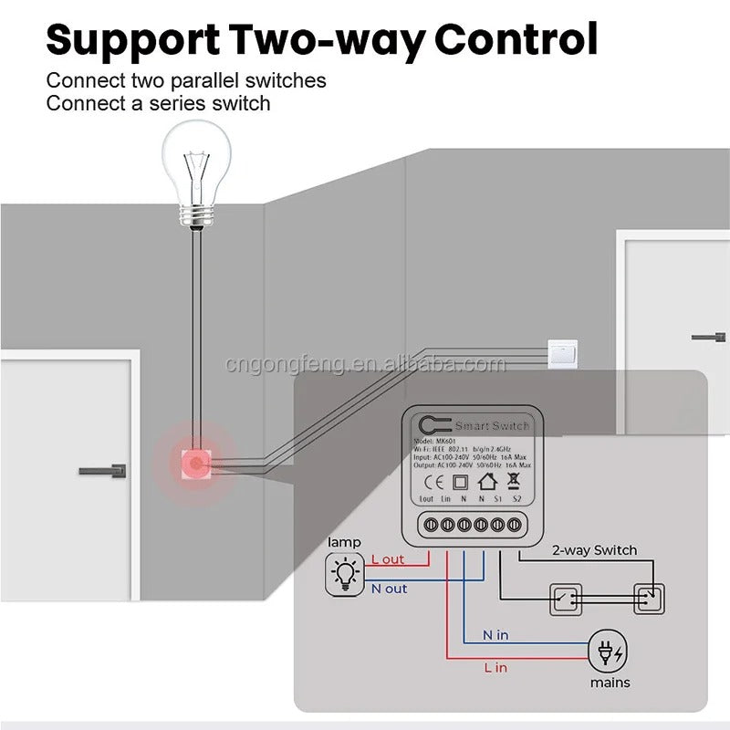 Interruptor Relé Inteligente Switch Wifi Smart Domotica 16a