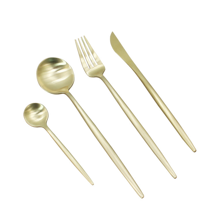 Juego De Cubiertos De 24 Cuchillos, Cucharas Y Tenedores