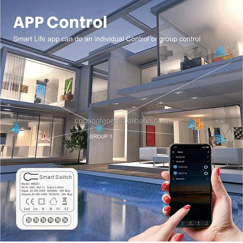 Interruptor Relé Inteligente Switch Wifi Smart Domotica 16a