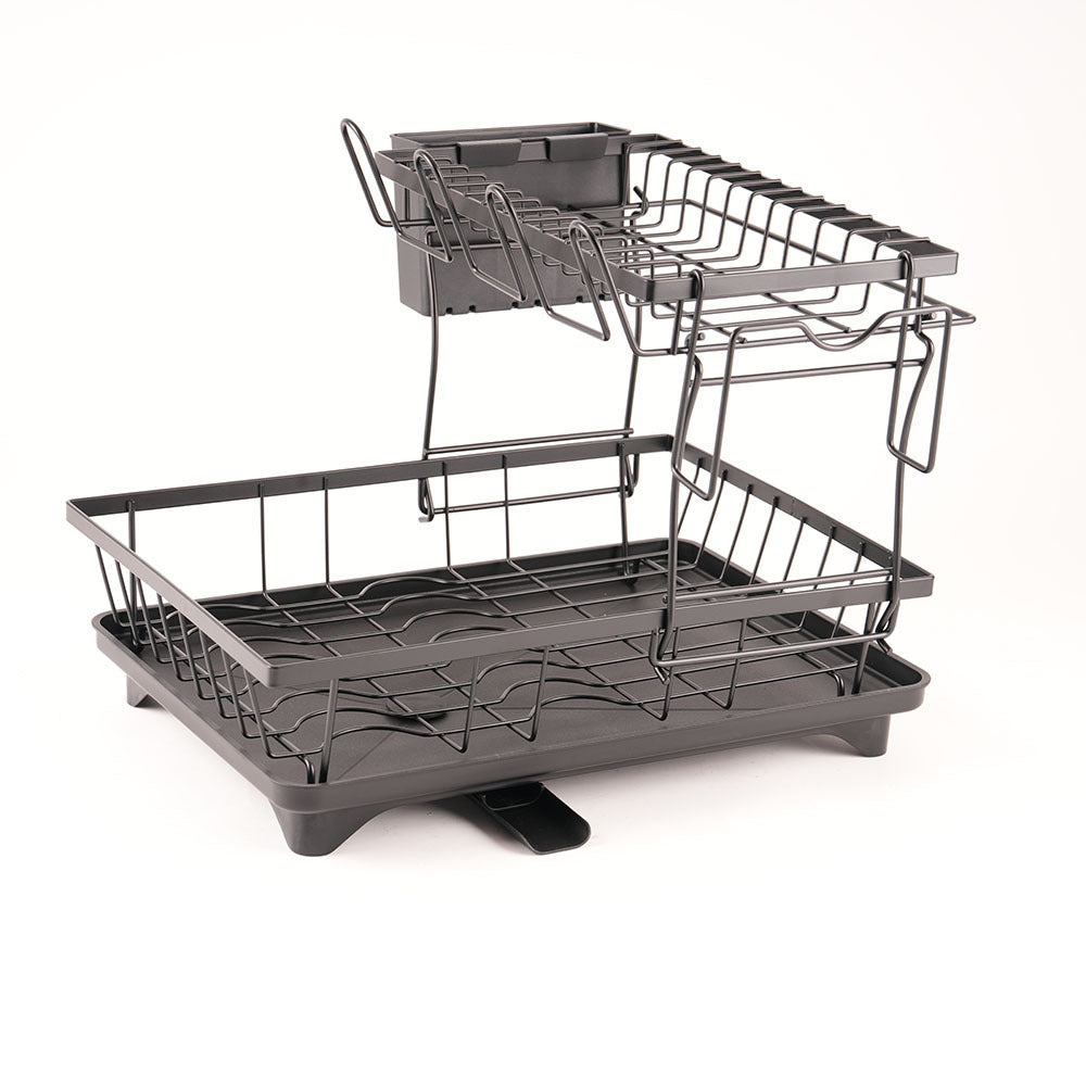 Secador Escurridor De Loza Platos 2 Niveles Acero Inoxidable