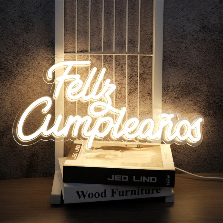 Letrero Feliz Cumpleaños 220v