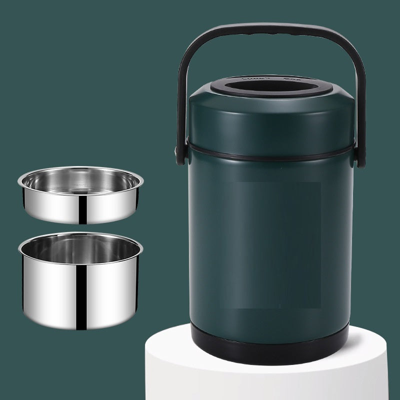 Lonchera Térmica de Acero Inoxidable a Prueba de Fugas, Recipiente para Sopa, Almuerzos de Oficina, Comida Caliente, Comedor al Aire Libre