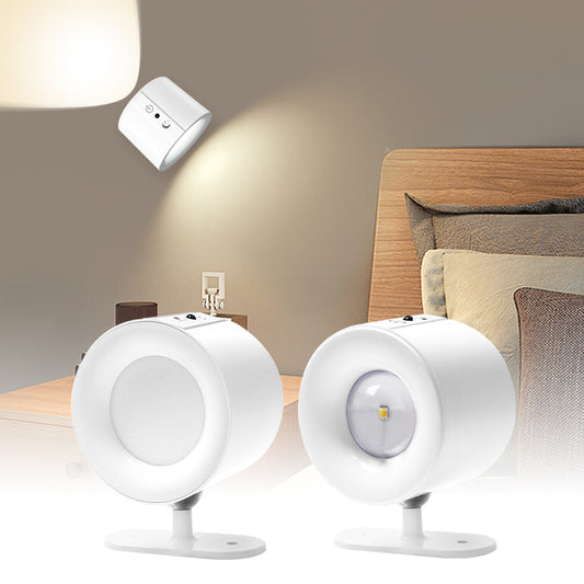 Lampara De Pared Recargable Con Doble Foco Y Control