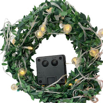 Luces Solares 20 Led Hojas Y Bolas 6mts Ip65 Navidad