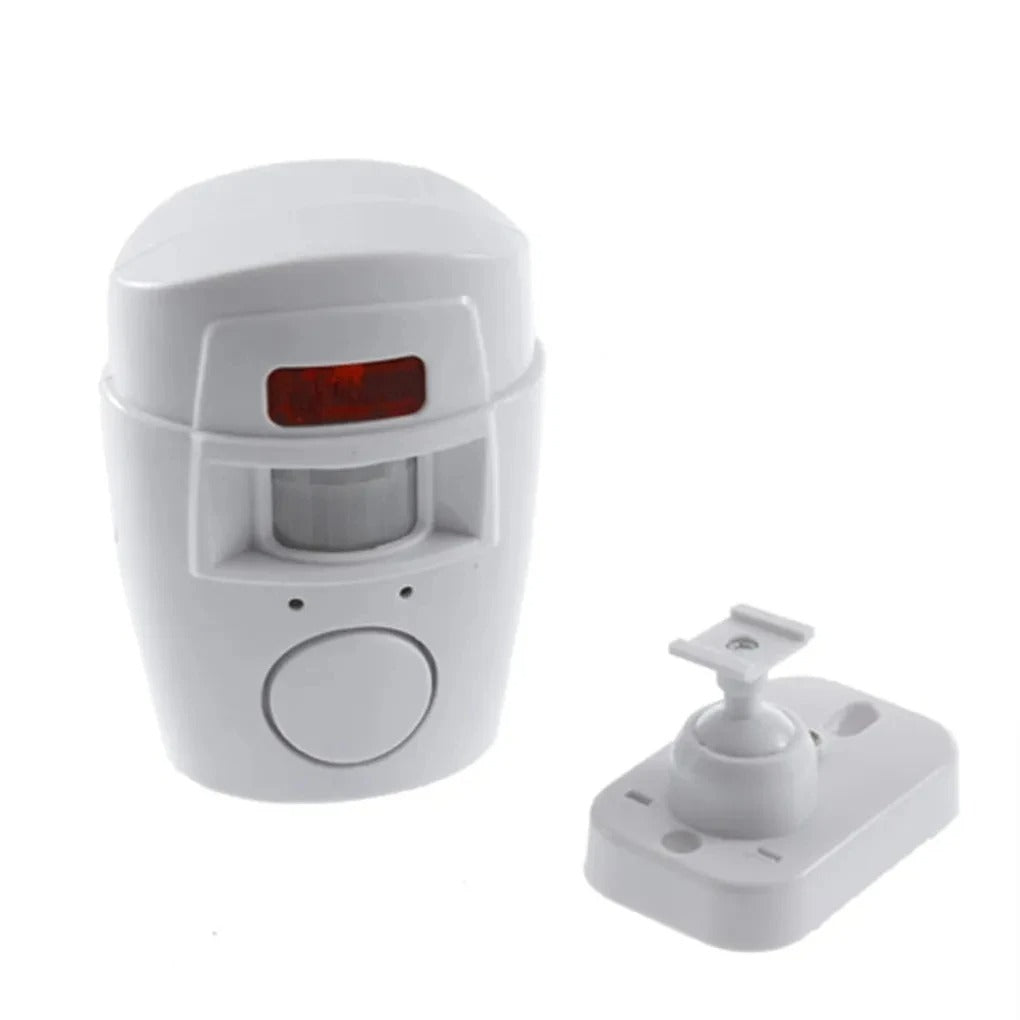 Alarma Sirena Con Sensor De Movimiento 2 Controles 105 Db Blanco