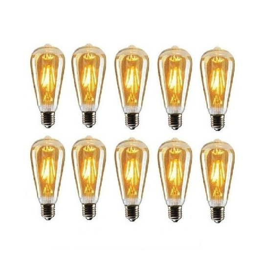 PACK X 10 AMPOLLETAS LED VINTAGE ESTILO RETRO  4W
