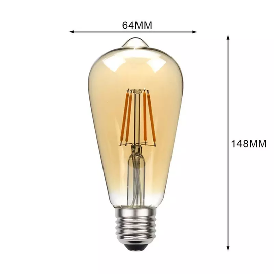 PACK X 10 AMPOLLETAS LED VINTAGE ESTILO RETRO  4W