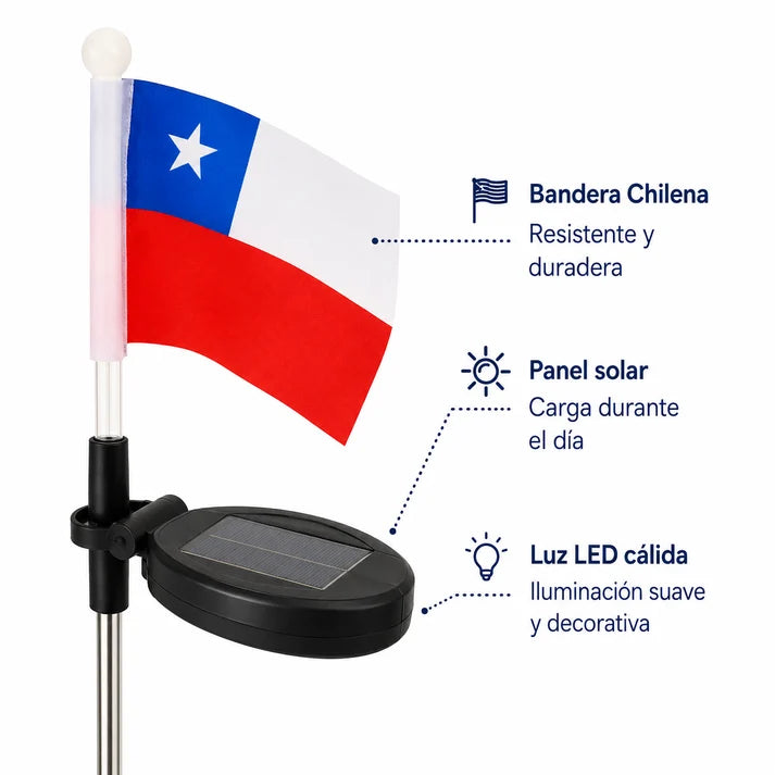Pack 4 Luces Solares de Jardín Estaca Luz Cálida 63 cm