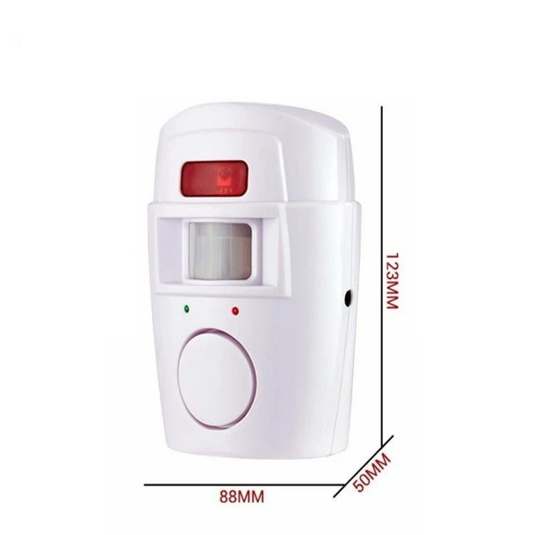Alarma Sirena Con Sensor De Movimiento 2 Controles 105 Db Blanco