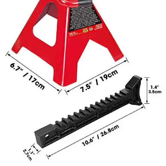 CABALLETES/SOPORTE DE ACERO 3 TON. PACK 2 UNDS.