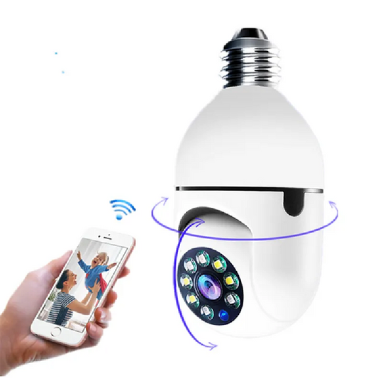 CÁMARA DE SEGURIDAD WI-FI 360° TIPO AMPOLLETA
