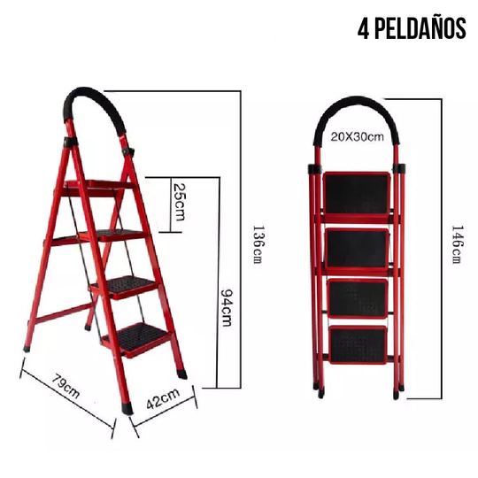 ESCALERAS PLEGABLES 4 / 5 / 6 PELDAÑOS