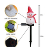 ESTACA SOLAR LED LUZ CÁLIDA ESTILO MUÑECO DE NIEVE