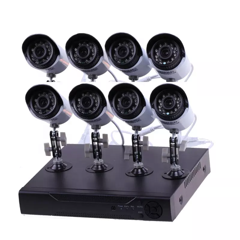 KIT CIRCUITO CERRADO 8 CAMARAS AHD EXTERIOR FULLHD 1080P
