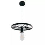 LÁMPARA COLGANTE RUEDAS ESTILO CANDELABRO (CON AMPOLLETAS)
