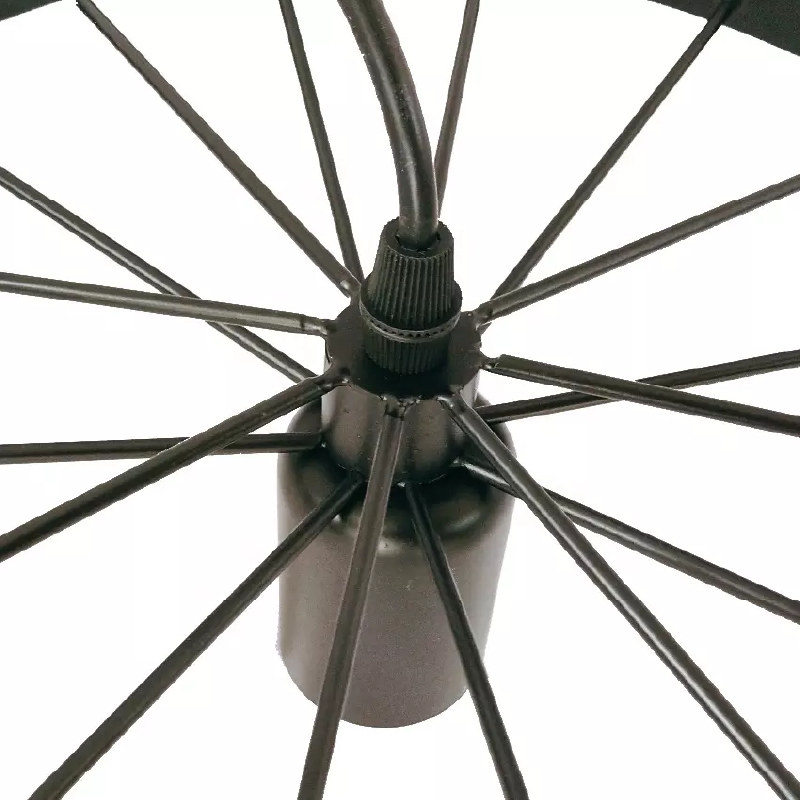 LÁMPARA COLGANTE RUEDAS ESTILO CANDELABRO (CON AMPOLLETAS)