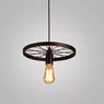 LÁMPARA COLGANTE RUEDAS ESTILO CANDELABRO (CON AMPOLLETAS)