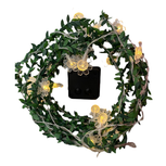 LUZ SOLAR NAVIDEÑA LED ESTILO DECORACIÓN HOJAS Y FLORES 6MTS.