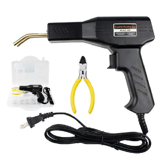 MÁQUINA DE SOLDAR PLÁSTICO / GRAPADORA CON KIT DE ACCESORIOS 200 UNDS.